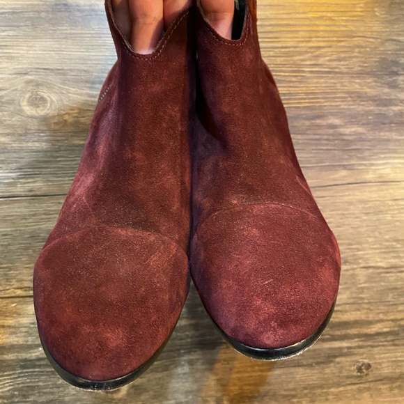 Rag & Bone Burgundy Suede Margot Booties - Picture 5 of 8